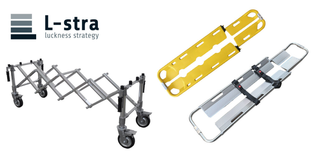 L-stra　アコーディオン棺台　スクープストレッチャー